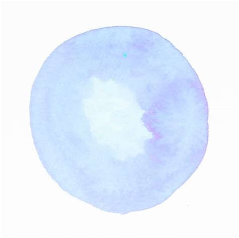 Download Blue Watercolor Circle Splash On White Backdrop For Free