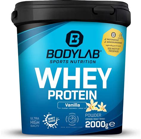 Bodylab24 Whey Protein Powder Vanille 2kg Poudre Riche En Protéine