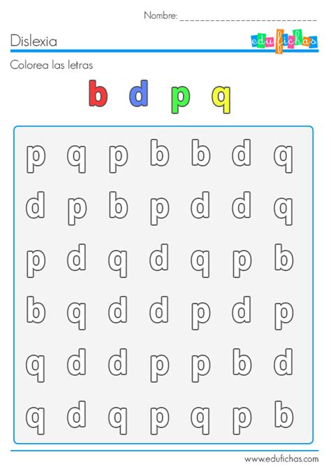 Ejercicios Gratis Para Trabajar La Dislexia Fichas De Dislexia Para Niños