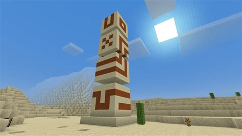 Desert Totemstatue I Made In Our Survival Bedrock Realm Based On Its