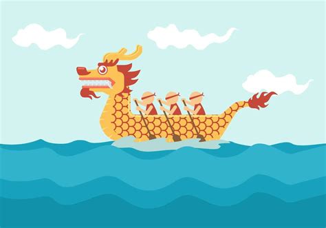 Dragon Boat Festival Vector Illustration 463562 Vector Art At Vecteezy