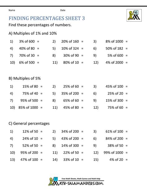 Fractions Decimals And Percentages Worksheets Ks3 - equivalent