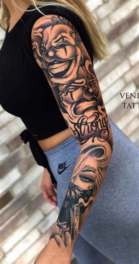 50 Tatuagens de braço fechado femininas para se inspirar Top Tatuagens