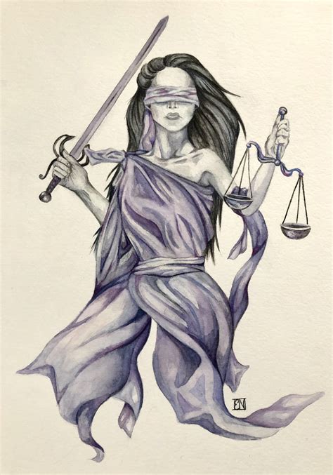 Lady Justice Painting