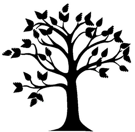 Fall Tree Outline Clipart Best