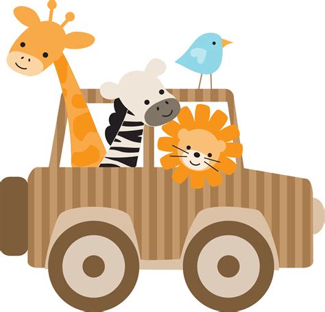 Safari Baby Em Png Safari Animals Cartoon Png Clipart 1589227 Pikpng