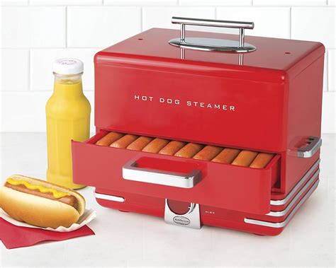 Nostalgia Hds248rd Maquina Para Cocinar Al Vapor Hot Dogs Mercado Libre
