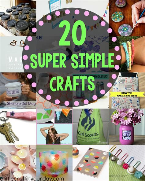 20 Super Simple Crafts A Little Craft In Your Day