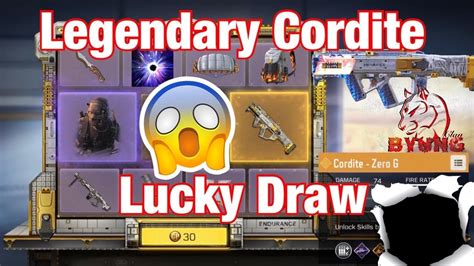 Cod Mobile New Legendary Cordite Lucky Draw Youtube