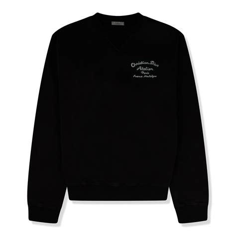 dior christian dior atelier black sweatshirt crepslocker