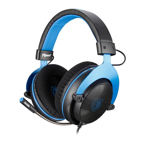 Sades Gaming Headset Mpower Multiplatform 35mm 50mm ακουστικά μπλε