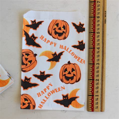 Vintage Halloween Treat Bags Trick Or Treat Party Favor Paper Bags