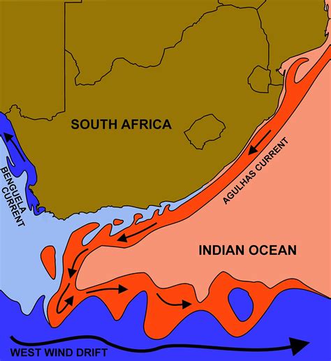 Ocean currents off southern africa. Agulhas Current - Wikipedia