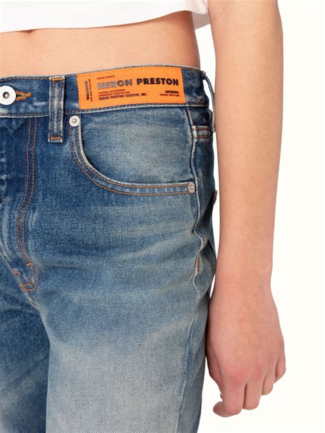 Five Pockets Slim Fit Denim Pants Heron Preston Official Site