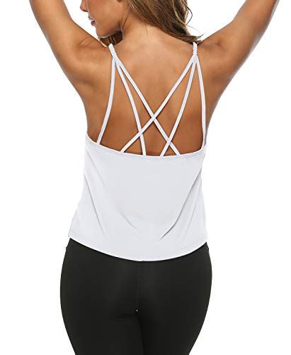 Loukeith Womens Workout Tops Summer Sexy Backless Yoga Shirts