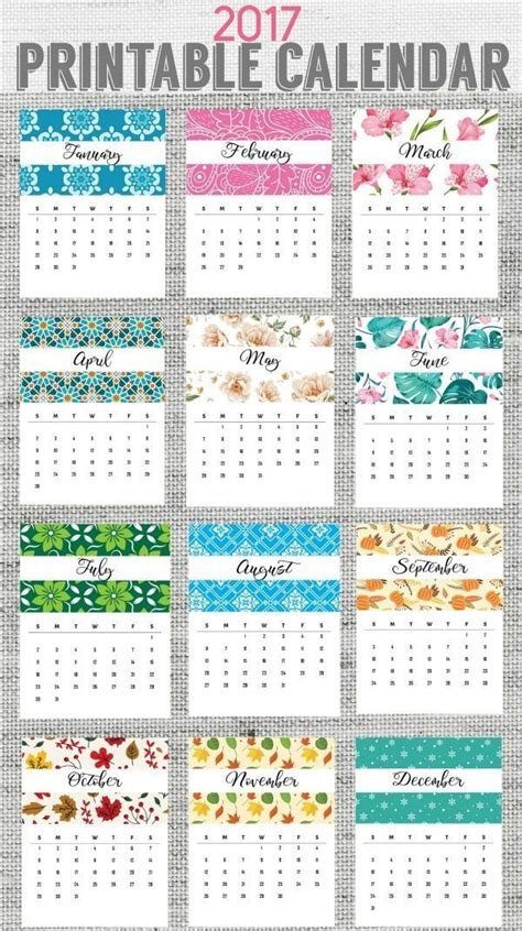 2017 Printable Calendar Download 2017 Printable Calendar Printable
