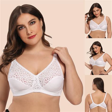 Buy Women Ladies Sexy Plus Size Solid Slim Vest Breathable Push Up Bra Underwear At Affordable