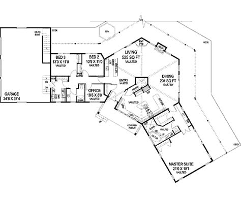 Modern Style House Plan 3 Beds 2 Baths 2648 Sqft Plan 60 652