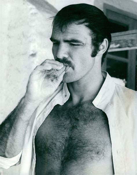Vintage Photo Of Burt Reynolds Shirt Open Smoking A Cigar Via Ebay