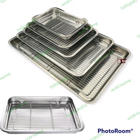 Jual Cooling Rak Dan Nampan Makanan Wadah Peniris Makanan Stainless