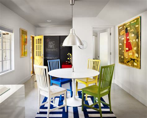 Most dining chairs have neutral colours, so purchasing colorful dining chairs is a great way to make your dining room more unique. Colorful Dining Chairs | Houzz
