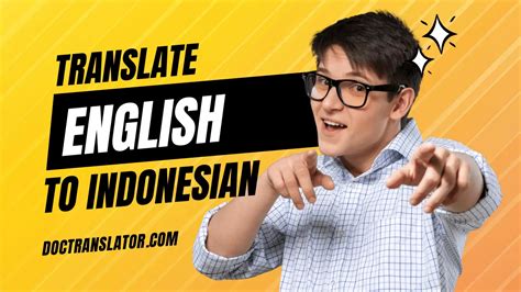 Terjemahkan Bahasa Indonesia Ke Bahasa Inggris Online ⭐️ Doctranslator