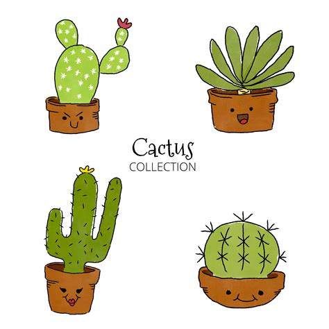 Cute Cactus Vector Art Icons And Graphics For Free Download