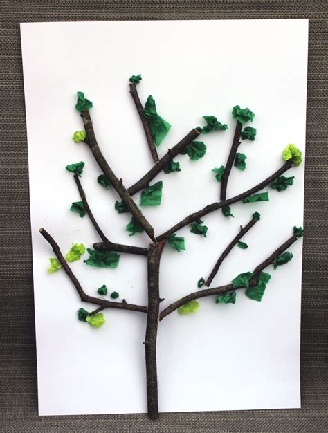 Tissue Paper Tree Craft For Kids A Nation Of Moms