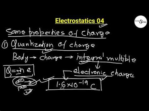 Electrostatics Properties Of Charge Quantization Of Charge Class