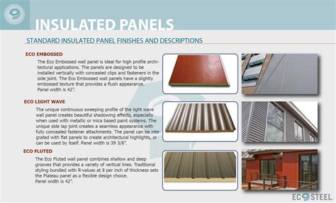 Insulated Panel Overview Details 6 Ecosteel Architectural Metal