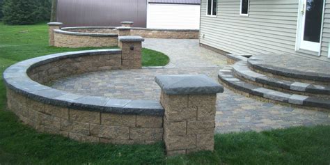 Designs Stone Steps Patio Backyard Paver Leading Edge