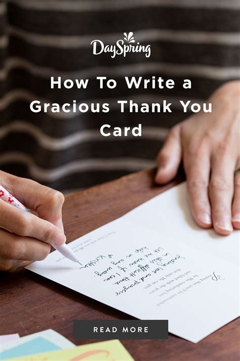 How To Write A Gracious Thank You Card Thank You Card Sayings