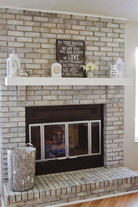 Its A Moms World How To White Wash Your Fireplace In 3 Easy Steps