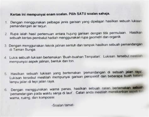 Persamaan linear tingkatan 2, soalan latihan sains tahun 6, soalan latihan 5 tahun, soalan latihan bahasa melayu tahun 3, latihan geografi tingkatan 1 via www.slideshare.net. Download Rpt Pendidikan Seni Visual Tingkatan 1 Power ...