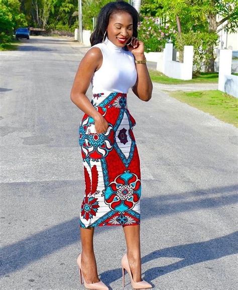 African Pencil Skirt High Waist Maxi Skirt Ankara Skirt Etsy With