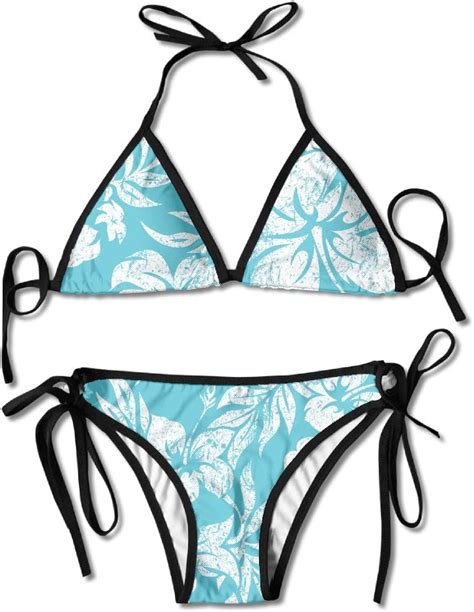 Amazon Women S Beach Wear Bikini Sets Hawai Vintage Aloha