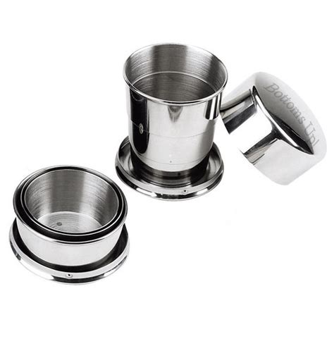 Rinse off the stainless steel in the second bowl of clean water and complete the cleaning process by polishing your jewelry with a polishing cloth. Stainless Steel Collapsible Folding Pocket Shot Glass Cup ...