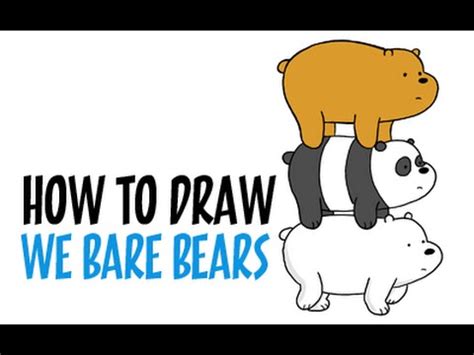 I made a sketch before i record the video. How to Draw We Bare Bears - Draw Grizzly, Panda and Ice ...