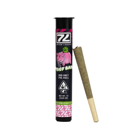Seven Leaves Piggy Bank 1g Pre Roll Leafly