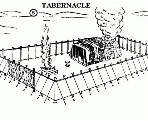 Tabernacle Coloring Page