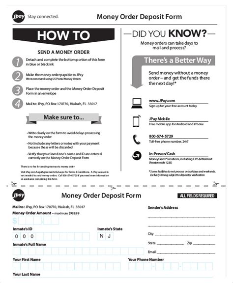 postal order sample master  template document