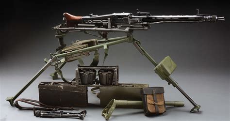 Lot Detail N Iconic World War Ii German Mg Machine Gun With Two