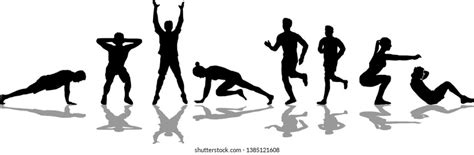 Exercise Silhouette Images Stock Photos Vectors Shutterstock