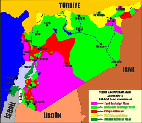 Suriye Haritas Lke Haritalar Uydu Harita