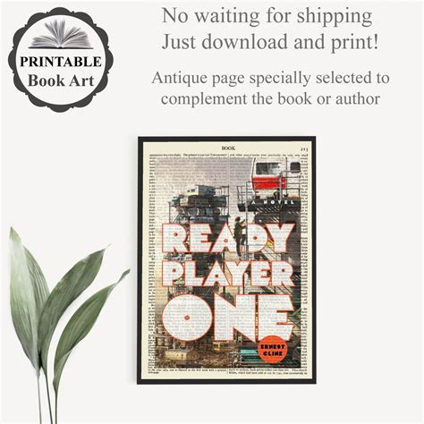 Printable Ready Player One Book Cover Print On Etsy