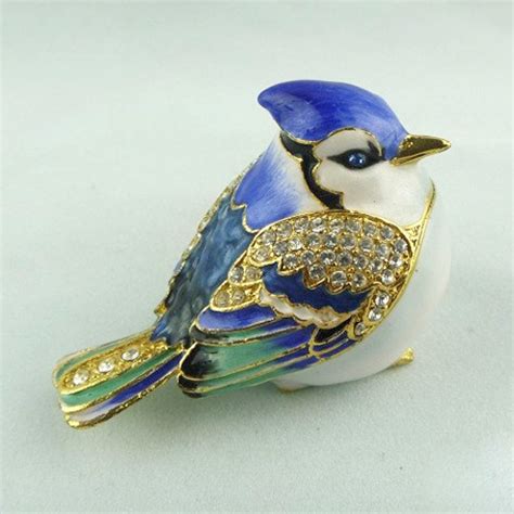 Bird Trinket Boxesenamel Handcrafts Jewelry Box