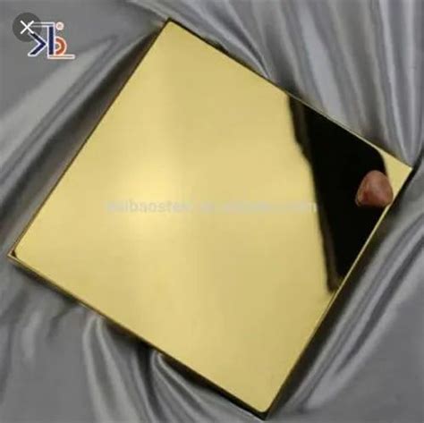 Important Golden Mirror Finish Stainless Steel Sheet At Rs