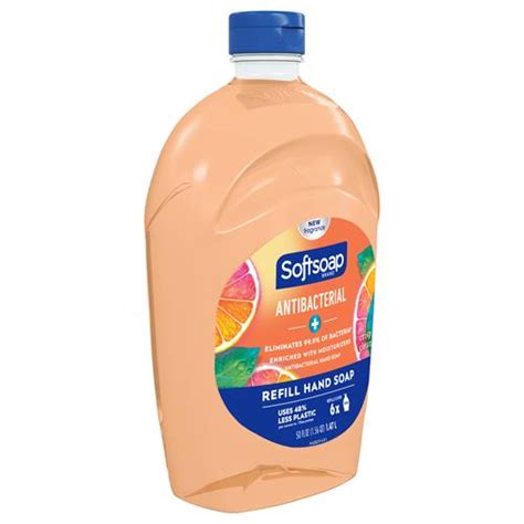 Softsoap Antibacterial Liquid Hand Soap Refills Crisp Clean 50 Oz