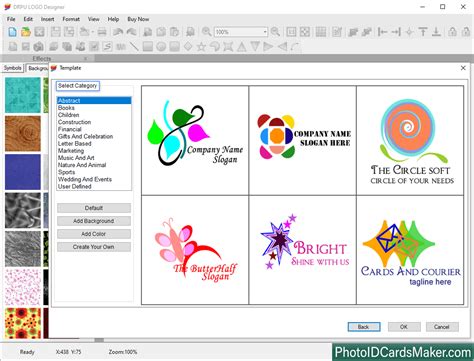 Screenshots Of Logo Maker Software To Design Business Logo And Icons