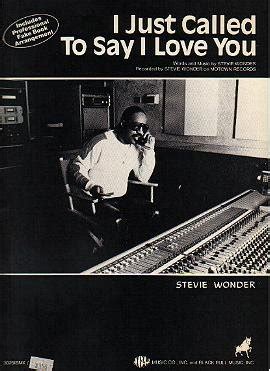 A greatest hits collection import bonus tracks the definitive collection definitive collection 2cd definitive collection universal international song we do not have any tags for i just called to say i love you lyrics. I Just Called To Say I Love You STEVIE WONDER Sheet Music 1984